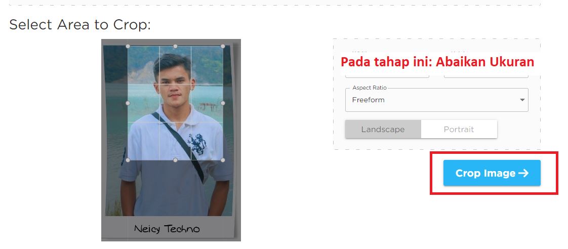 Cara Memotong Foto 4x6 secara online