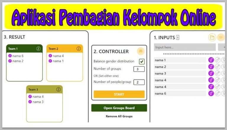 5 Aplikasi Pembagian Kelompok Online