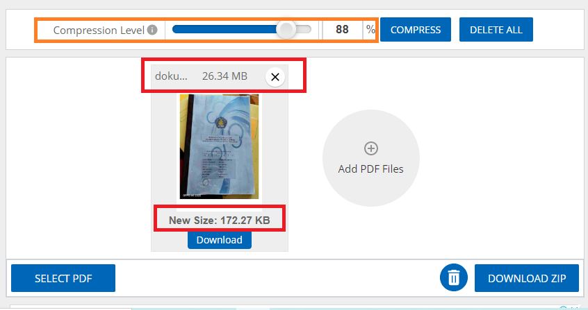 Kompres File PDF Menjadi Kurang dari 200kb Online Tanpa Aplikasi