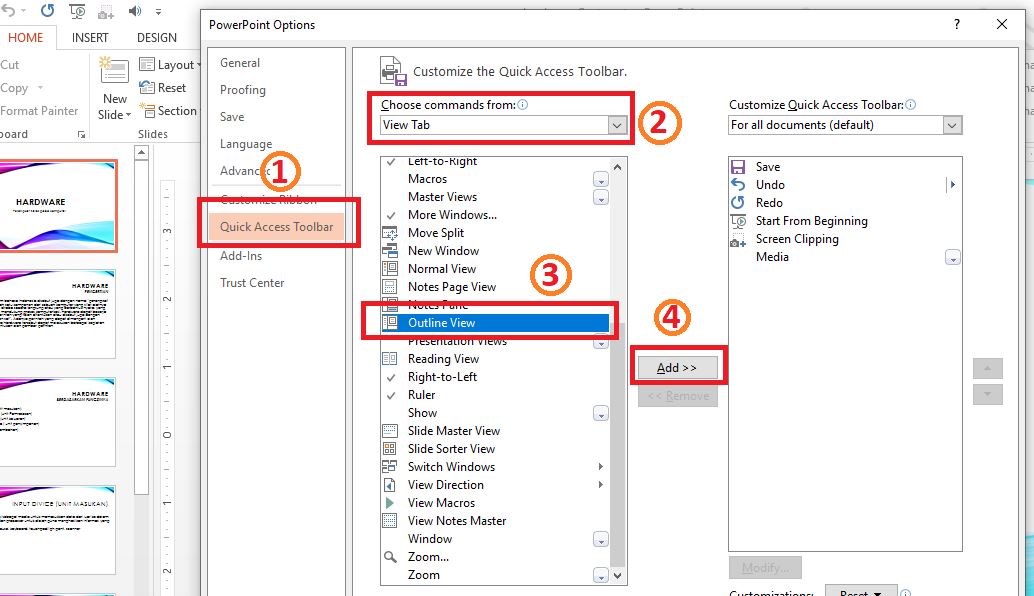Cara Menambahkan dan Menampilkan Outline View di PowerPoint