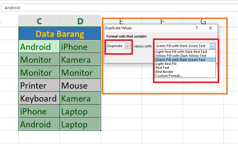Cara Mudah Mewarnai Data yang Sama di Microsoft Excel Cara Mudah Mewarnai Data yang Sama di Microsoft Excel