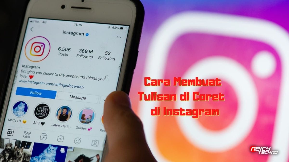 Cara Membuat Tulisan di Coret di Instagram