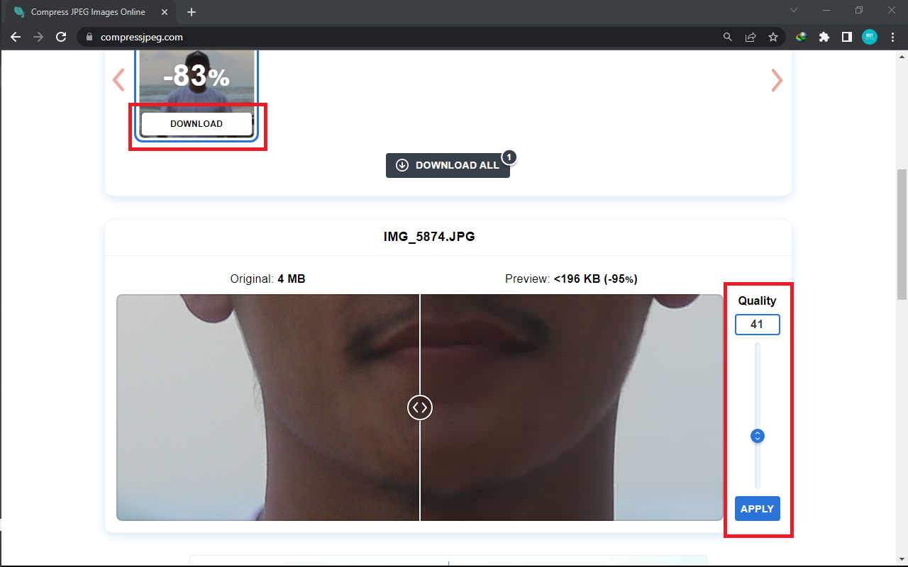 mengatus file compress foto