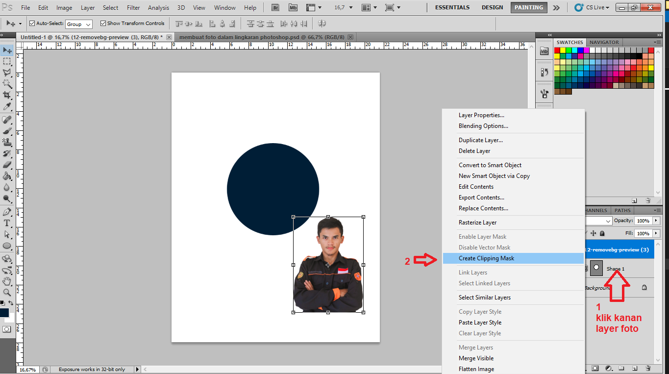 menambahkan foto kedalam photshop