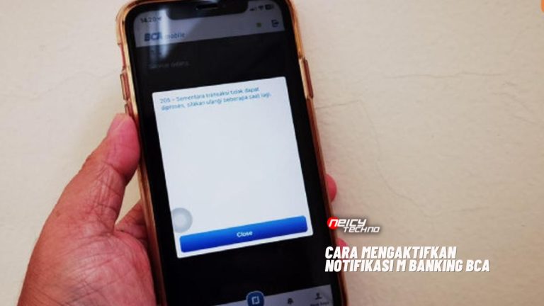 Cara Mengaktifkan Notifikasi M Banking BCA