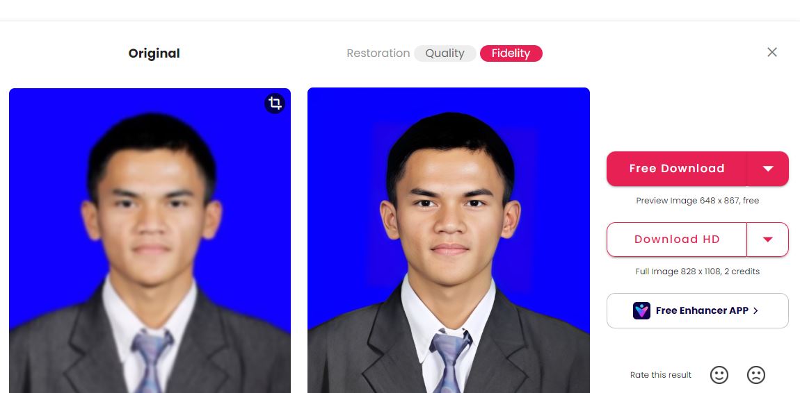 ubah foto jadi HD online