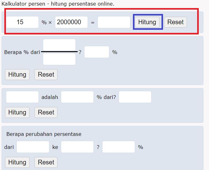 Cara Menghitung Persentase Secara Online Menggunakan Kalkulator Persen