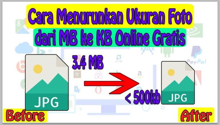 Cara Menurunkan Ukuran Foto dari MB ke KB Online