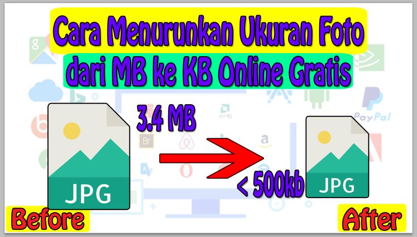 Cara Menurunkan Ukuran Foto dari MB ke KB Online