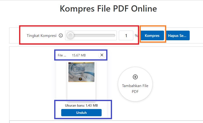 Cara Mengecilkan Ukuran File PDF Menjadi Kurang Dari 2 MB Online Tanpa Aplikasi