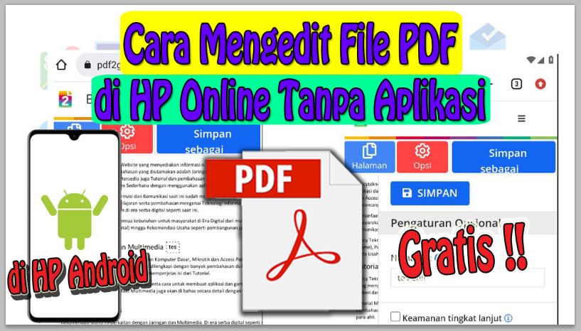 Cara Mengedit File PDF di HP Online Tanpa Aplikasi