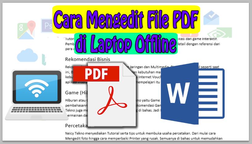 Cara Mengedit File PDF di Laptop Offline