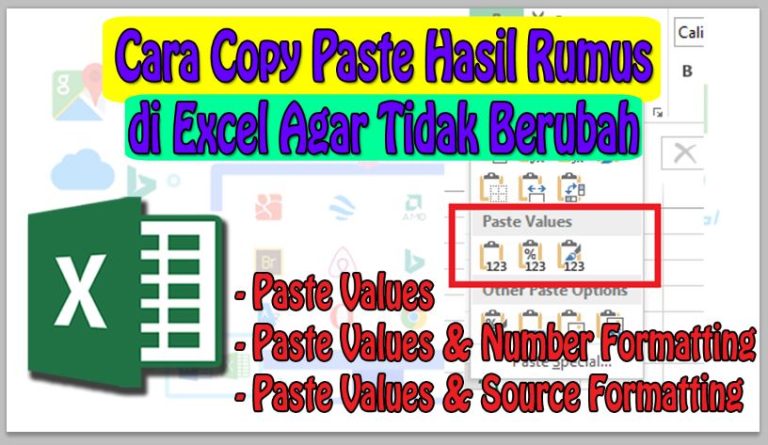 Cara Copy Paste Hasil Rumus di Excel Agar Tidak Berubah
