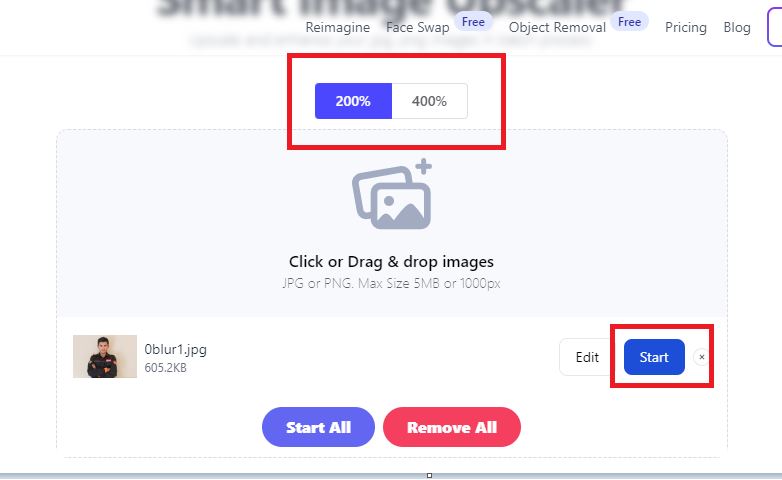 Cara memperbesar resolusi foto untuk memperbaiki foto pecah online