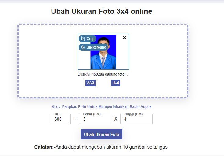 Cara Mengubah Ukuran Pas Foto Menjadi 3x4 Online Gratis Tanpa Aplikasi