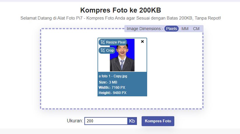 Cara Mengubah Ukuran JPG Menjadi 200Kb Online Tanpa Aplikasi