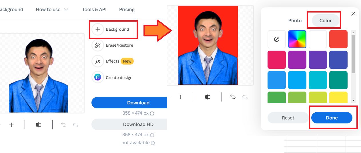 Cara Edit Background Foto di Google Menjadi Biru dan Merah Online Gratis Tanpa Aplikasi