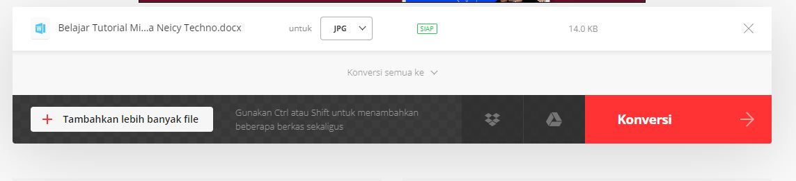 Cara Konversi Word ke JPG Online