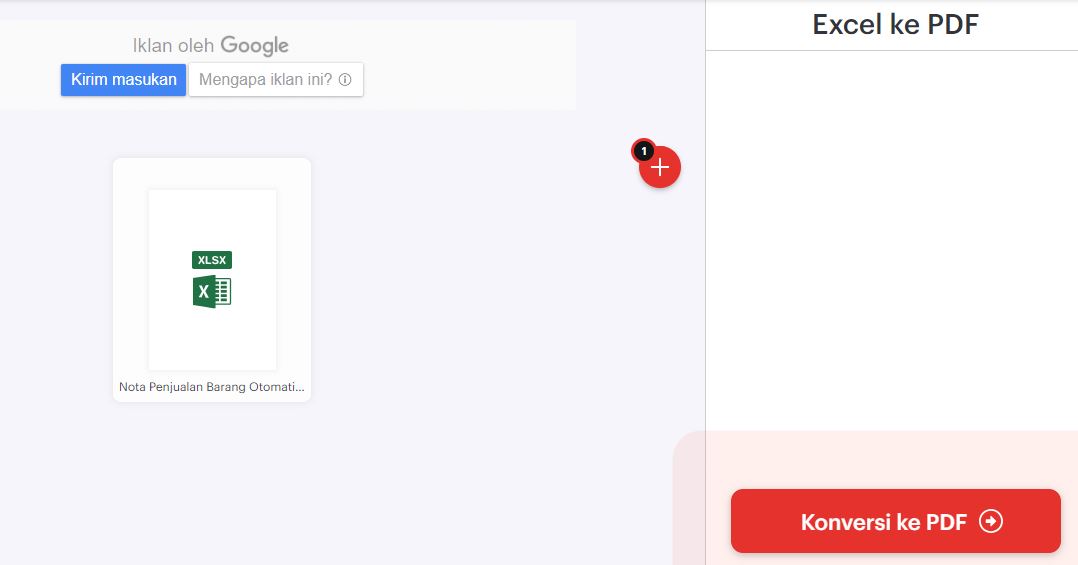 Cara Konversi Excel ke PDF Online Tanpa aplikasi