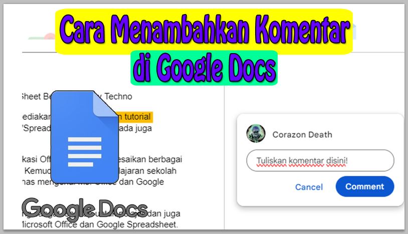 Cara Menambahkan Komentar di Google Docs