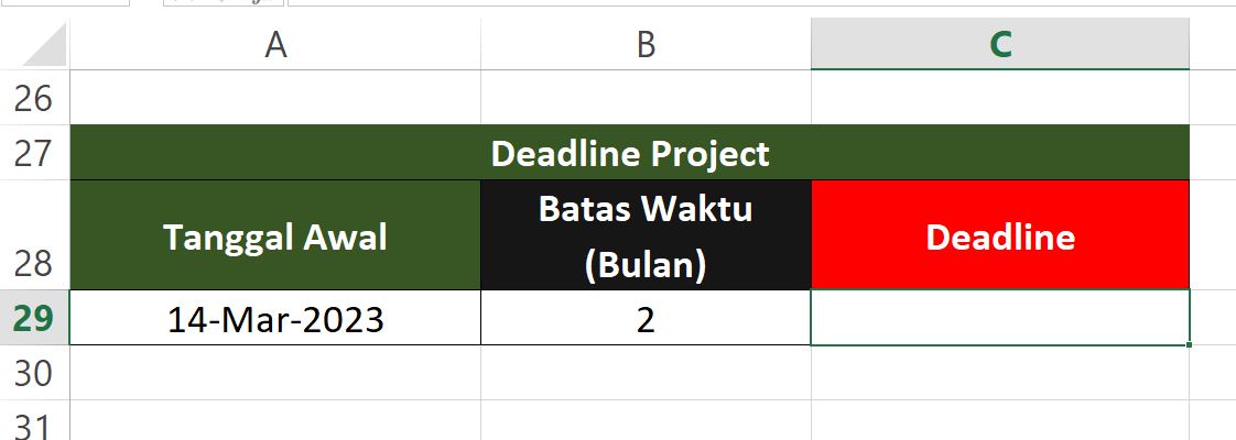 Cara Membuat Deadline Per Bulan di Microsoft Excel