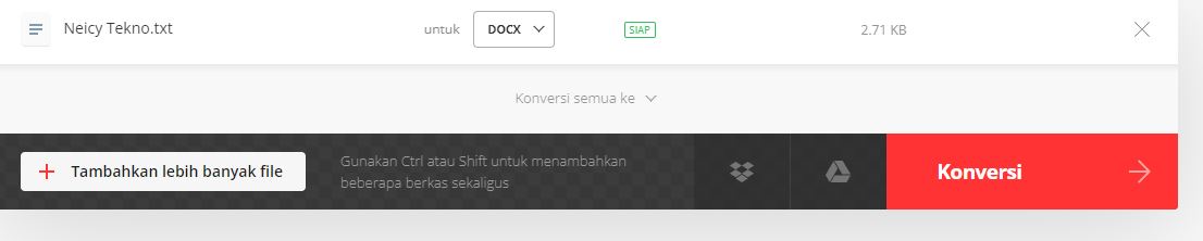 Cara Mengubah TXT ke Word Online