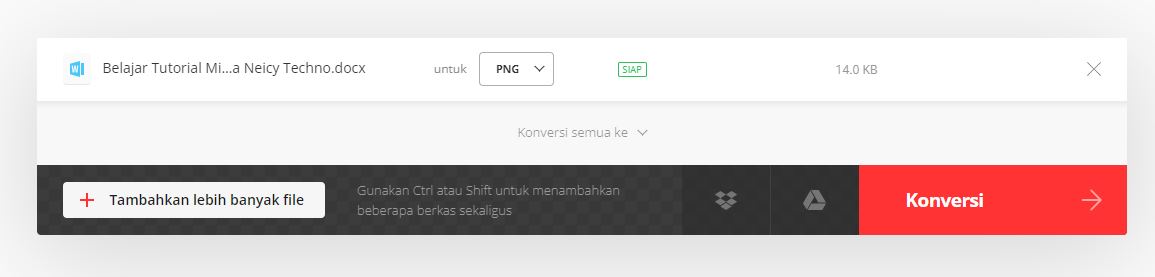Cara Mengubah Word ke PNG Online