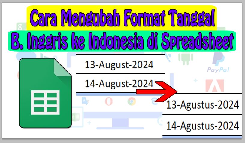 Cara Mengubah Format Tanggal Bahasa Inggris ke Indonesia di Spreadsheet