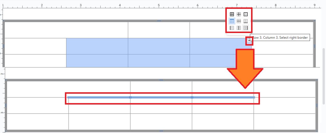 Menghilangkan Garis Tabel di Google Slides