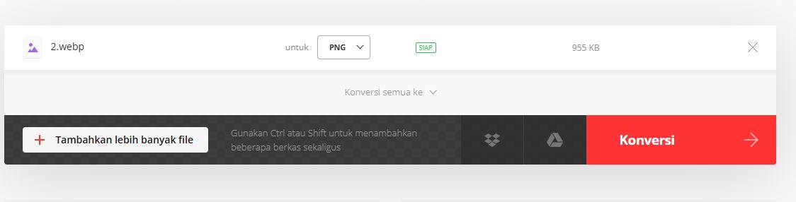Cara Mengubah Foto WEBP ke PNG Online