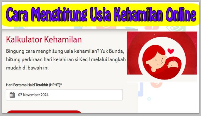 Cara Menghitung Usia Kehamilan Online Tanpa Aplikasi
