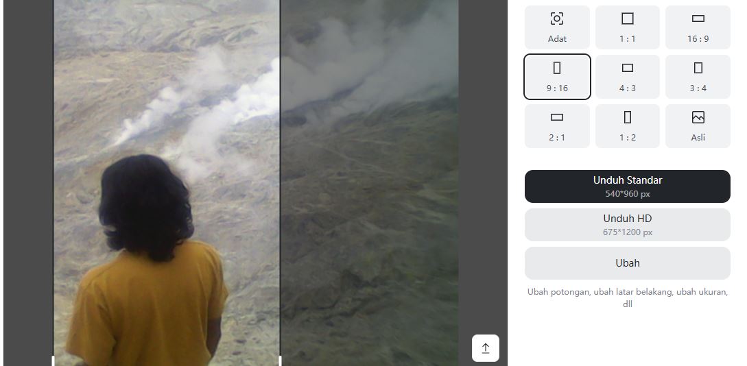 Cara Mengubah Foto Landscape Menjadi Portrait Online Gratis