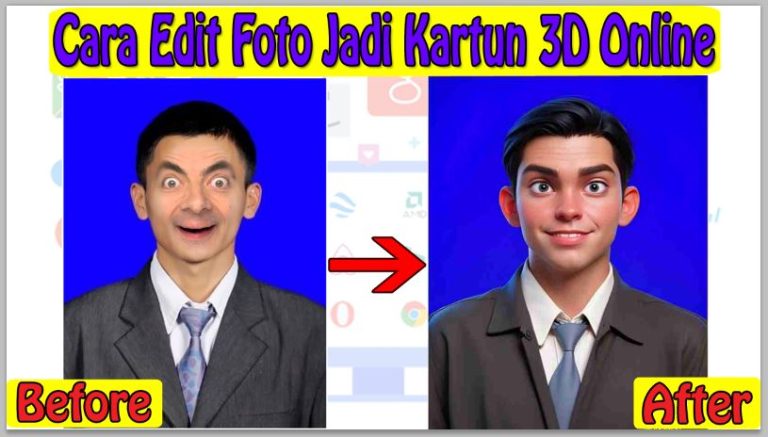 Cara Edit Foto Jadi Kartun 3D Online Tanpa Aplikasi