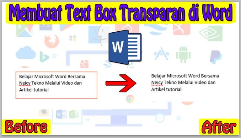 Cara Membuat Text Box Transparan di Word
