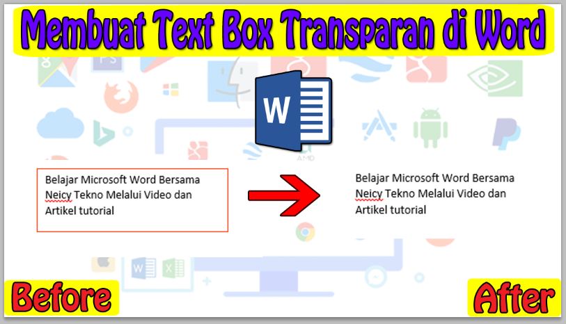 Cara Membuat Text Box Transparan di Word