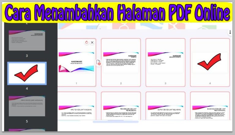 Cara Menambahkan Halaman PDF Online