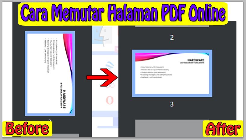Cara Memutar Halaman PDF Online
