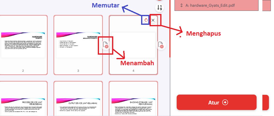 menambah memutar menghapus halaman pdf online