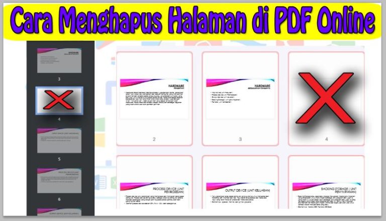 Cara Menghapus Halaman di PDF Online