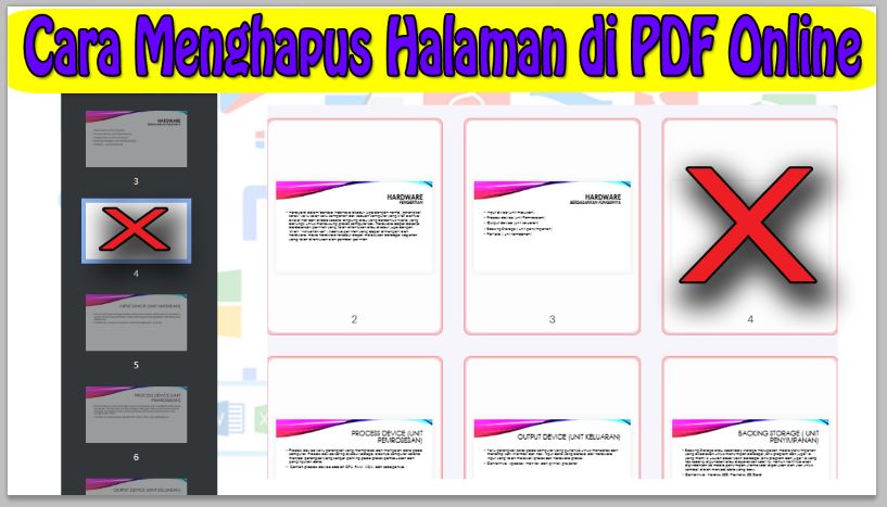 Cara Menghapus Halaman di PDF Online