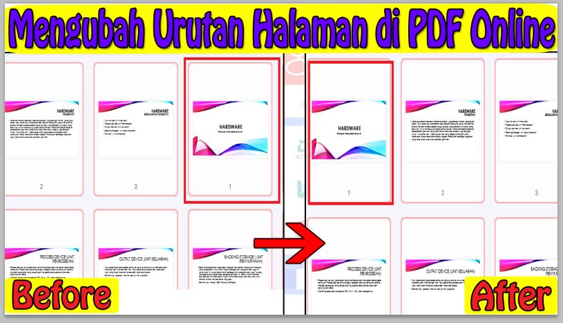 Cara Mengubah Urutan Halaman di PDF Online